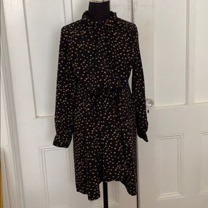 Japan polka dot shirt dress